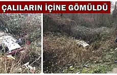Kontrolden çıktı, şarampole yuvarlandı