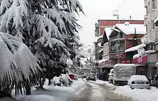 Kozcağız'da kar manzaraları