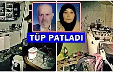 Mutfak tüpü bomba gibi patladı