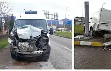 Organize kavşağında kaza