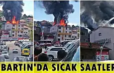 Otelin çatısı cayır cayır yandı