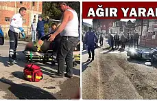 Otomobil ile motosiklet çarpıştı, 1 yaralı