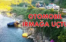 Otomobil ırmağa uçtu: 1 yaralı