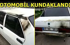 Park halindeki otomobil kundaklandı