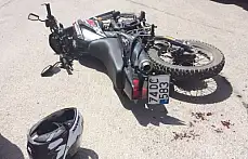 Sürücü Adayı Motosiklet ile Çarpıştı