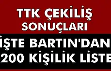 TTK Bartın için kura çekim sonuçları