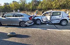 Türbe altında zincirleme kaza