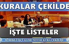 Üniversiteye işçi alımı kura listeleri