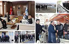 Vali Sinan Güner Kozcağız'ı gezdi