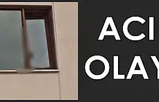 Yarıı açık camda sıkıştı