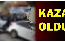 Yayaya yol veren araca çarptı