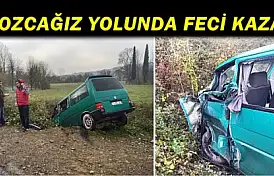 Minibüs ile tır çarpıştı: 2 yaralı