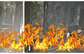Sobayı yakarken yangın çıktı