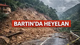 Bartın'da heyelan