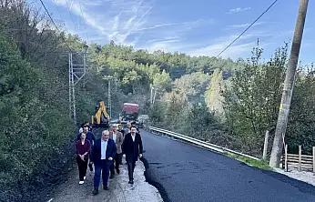 Amasra'ya kaymak gibi asfalt