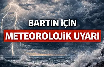 Bartın'a sarı kodlu uyarı