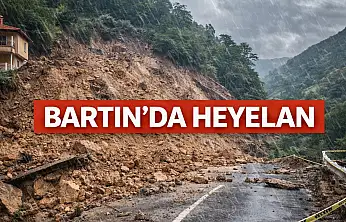 Bartın'da heyelan