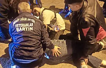 Bartın'da motosikletli kaza