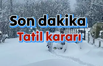 Bartın'da okullar tatil edildi