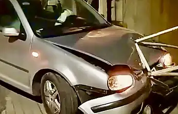 Hastane kavşağında kaza