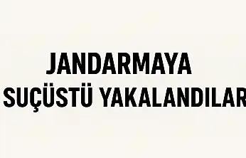 Jandarmaya suçüstü yakalandılar