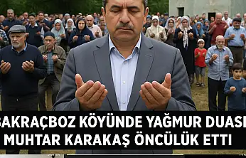 Köylüler yağmur için Allah'a yalvardı