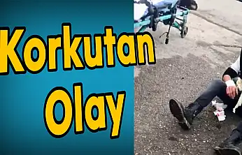 Sanayi sitesi önünde korkutan olay
