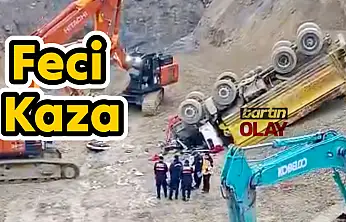 Taş ocağında feci kaza