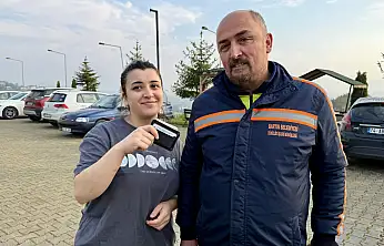 Temizlik personelinden örnek davranış