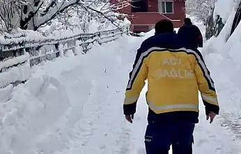 Zorlu kışta hayat kurtaran müdahale