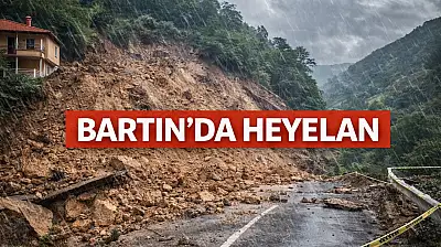 Bartın'da heyelan