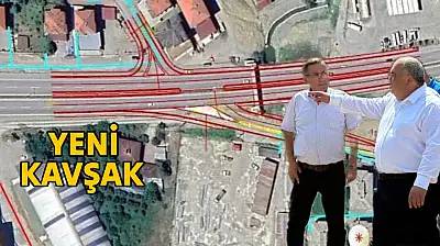 Kavşak düzenlemesi yapılıyor