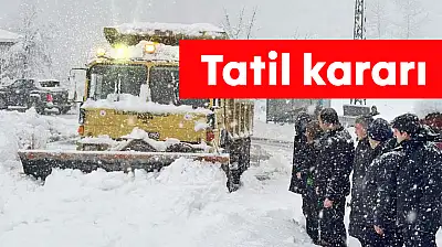 Kaymakamlıktan tatil kararı