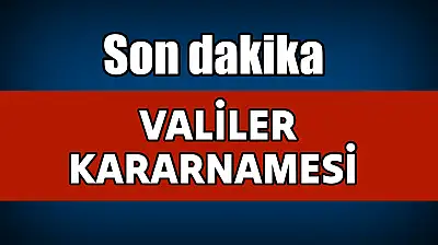 Valiler kararnamesi yayınlandı