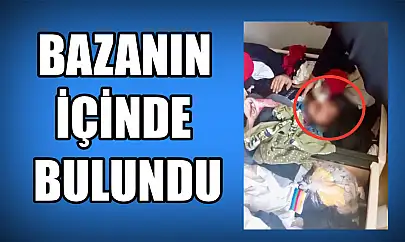 Bazanın içinde yakalandı