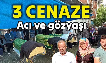 Öldürülen çift ve oğulları toprağa verildi
