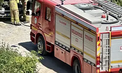 Otoparkta yangın paniği
