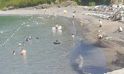 Plajda tatsız görüntü