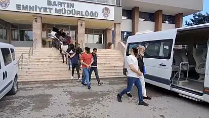 Bartın'da 10 kişi gözaltına alındı