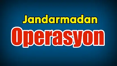 Jandarmadan Operasyon: 1 Tutuklama