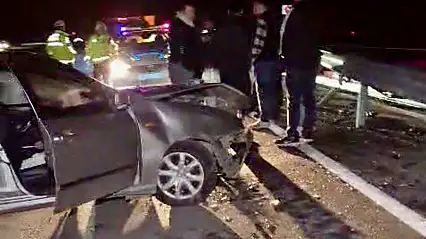 Amasra yolunda kaza, yaralılar var