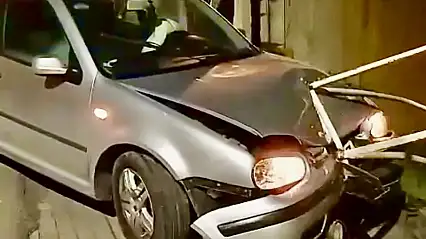 Hastane kavşağında kaza