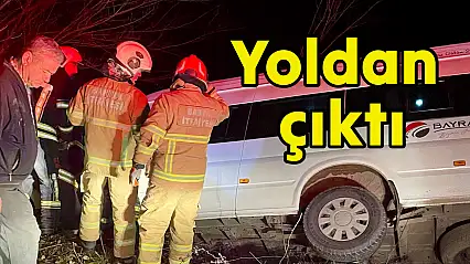 İşçi servisi yoldan çıktı