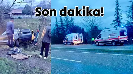 Otomobil şarampole devrildi