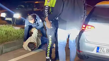 Polis ekiplerini peşine taktı