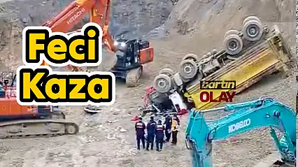 Taş ocağında feci kaza
