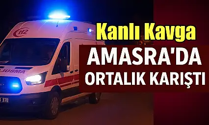 Amasra'da kanlı kavga,  ortalık karıştı