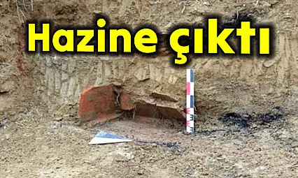 Lojman kazısından hazine çıktı