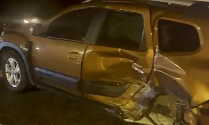 Potbaşı mevkiinde iki araç çarpıştı