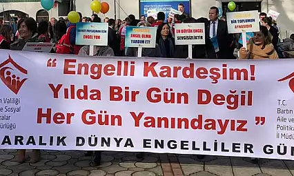 Dünya engelliler günü yürüyüşü